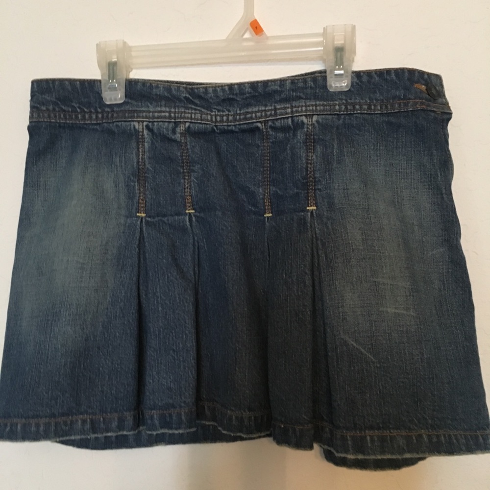 Denim mini skirt